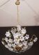 Fantastic Rare Murano Chandelier Full of Black Flowers, 1970s