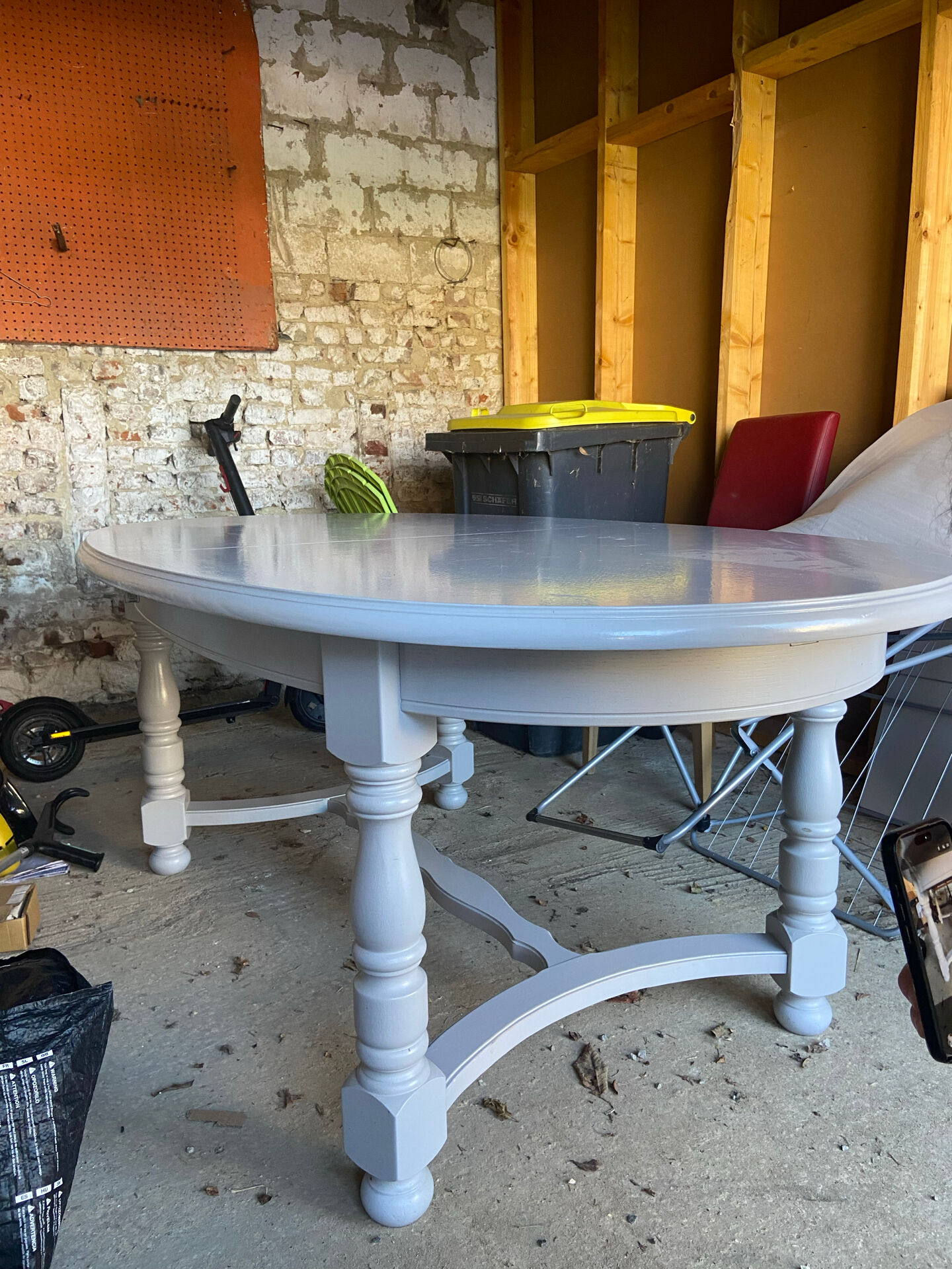 Table with extension solid wood