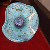 Rare large Jean-Michel Operto glass bowl, signed, 23 cm