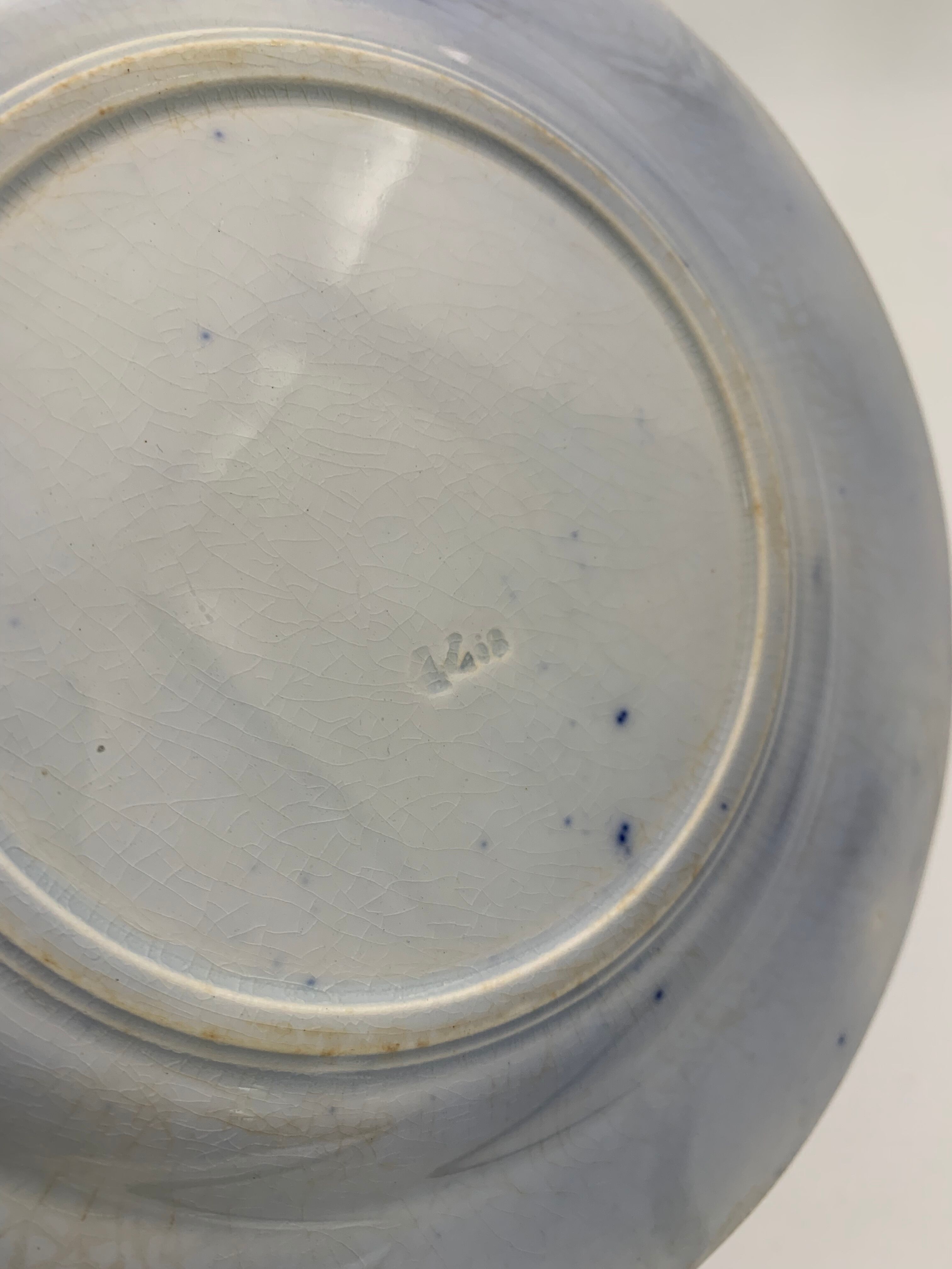 Old earthenware plate SARREGUEMINES, Bryonia model - Late 19th century