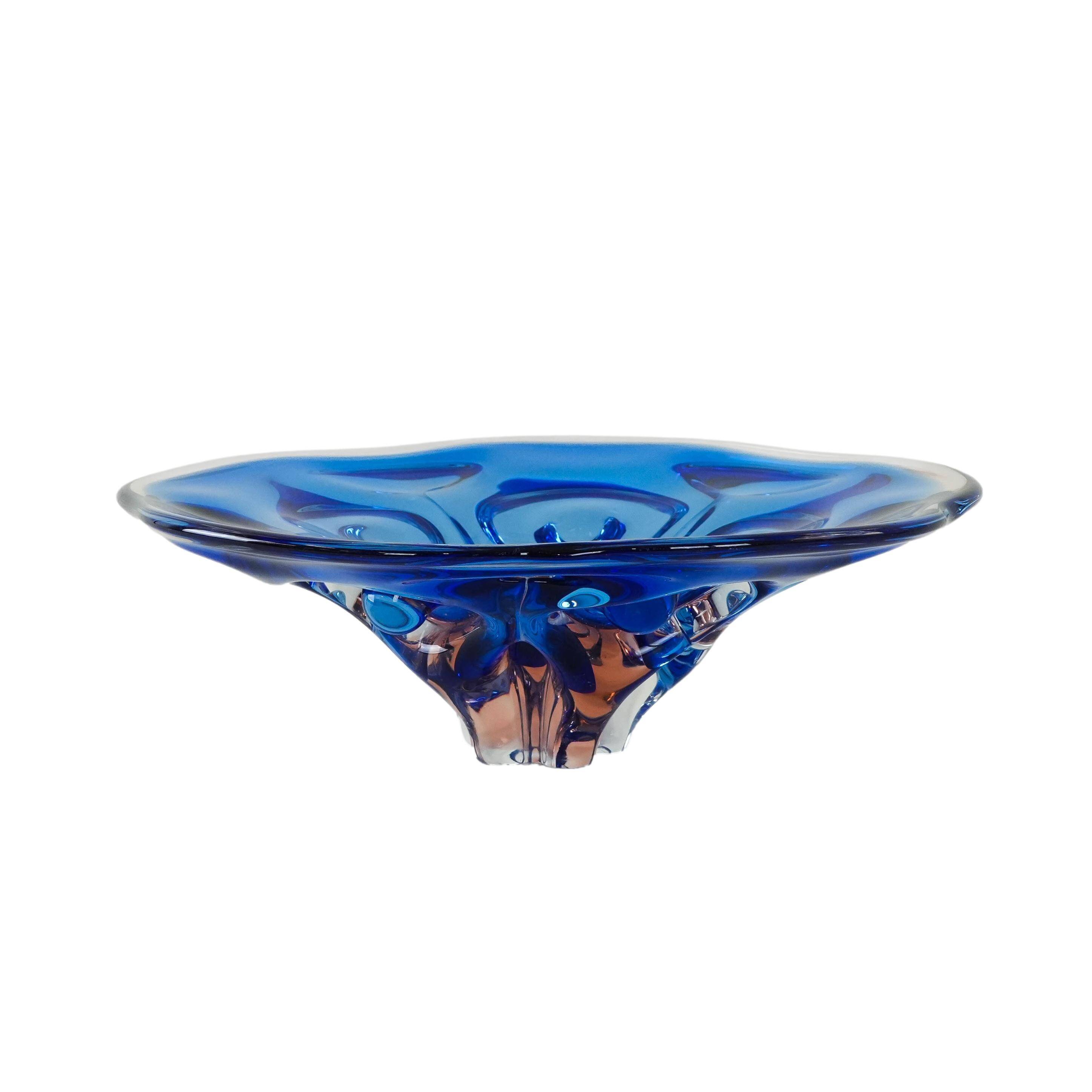 Cobalt bowl, Danish design, 1970s, made in Denmark