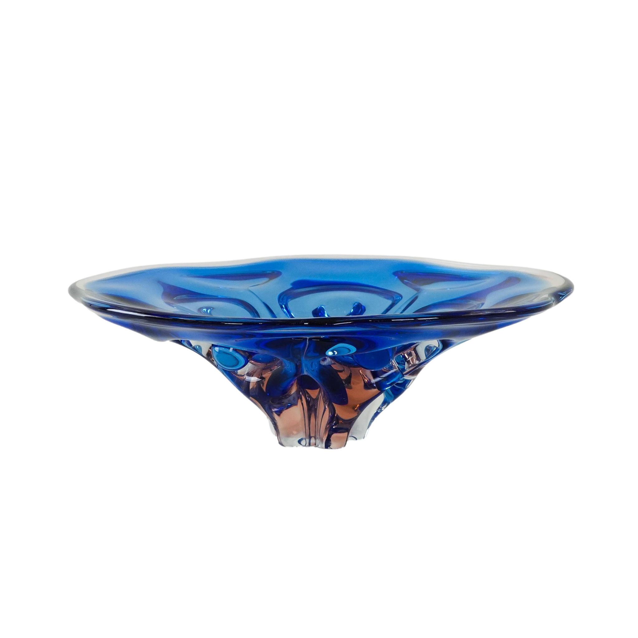 Cobalt bowl, Danish design, 1970s, made in Denmark