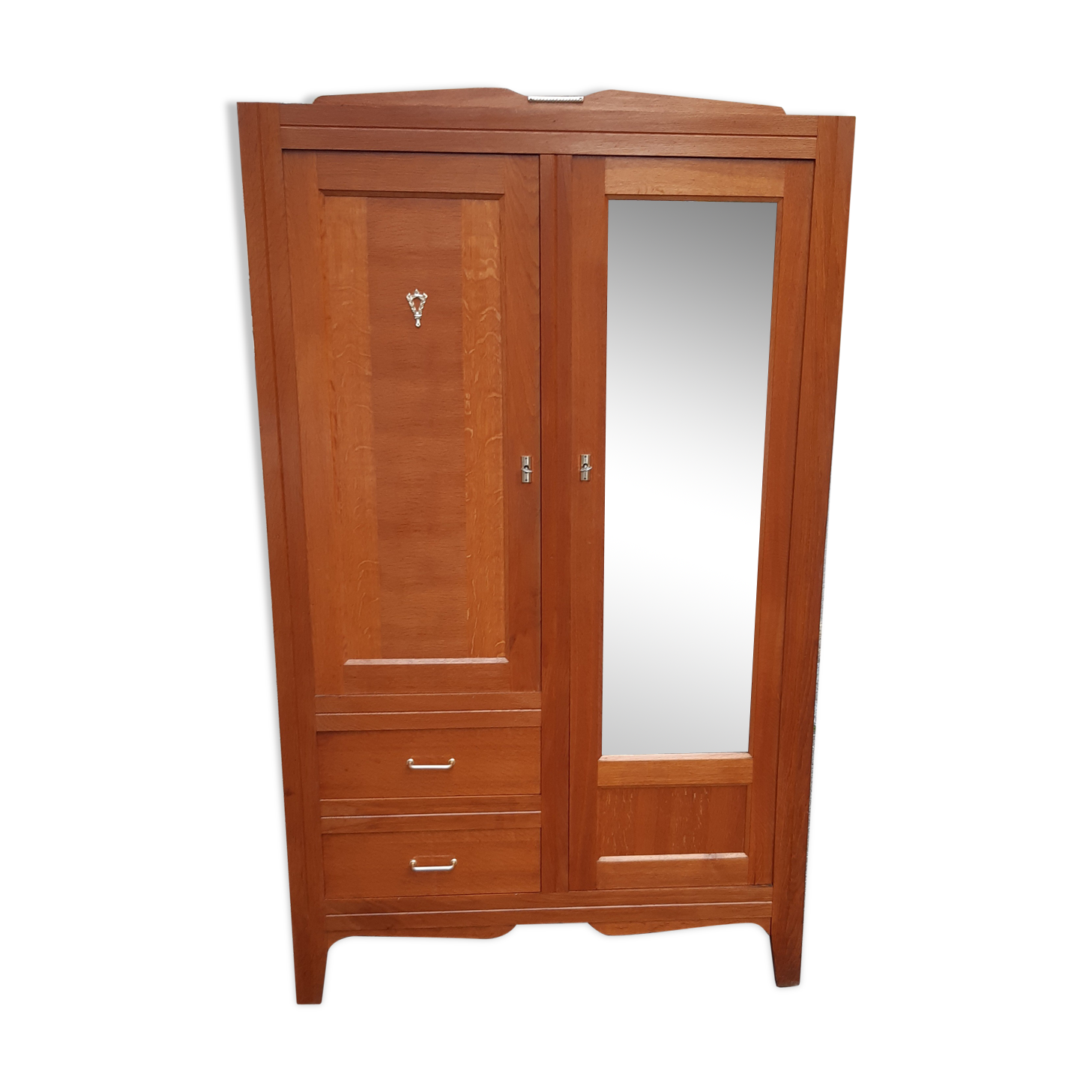 Parisian golden oak cabinet 1950