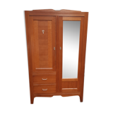 Parisian golden oak cabinet 1950