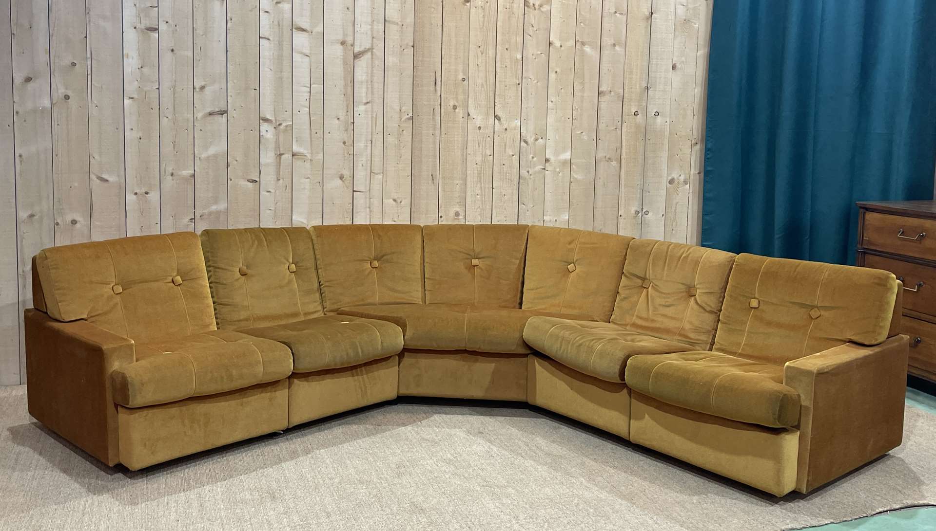 Steiner modular sofa from the 1970s in 5 blocks