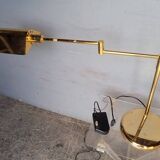 Lampe de bureau liseuse en laiton design vintage ep 1970