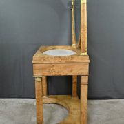 Dressing table in elm burl veneer, Empire period – Early 19th century