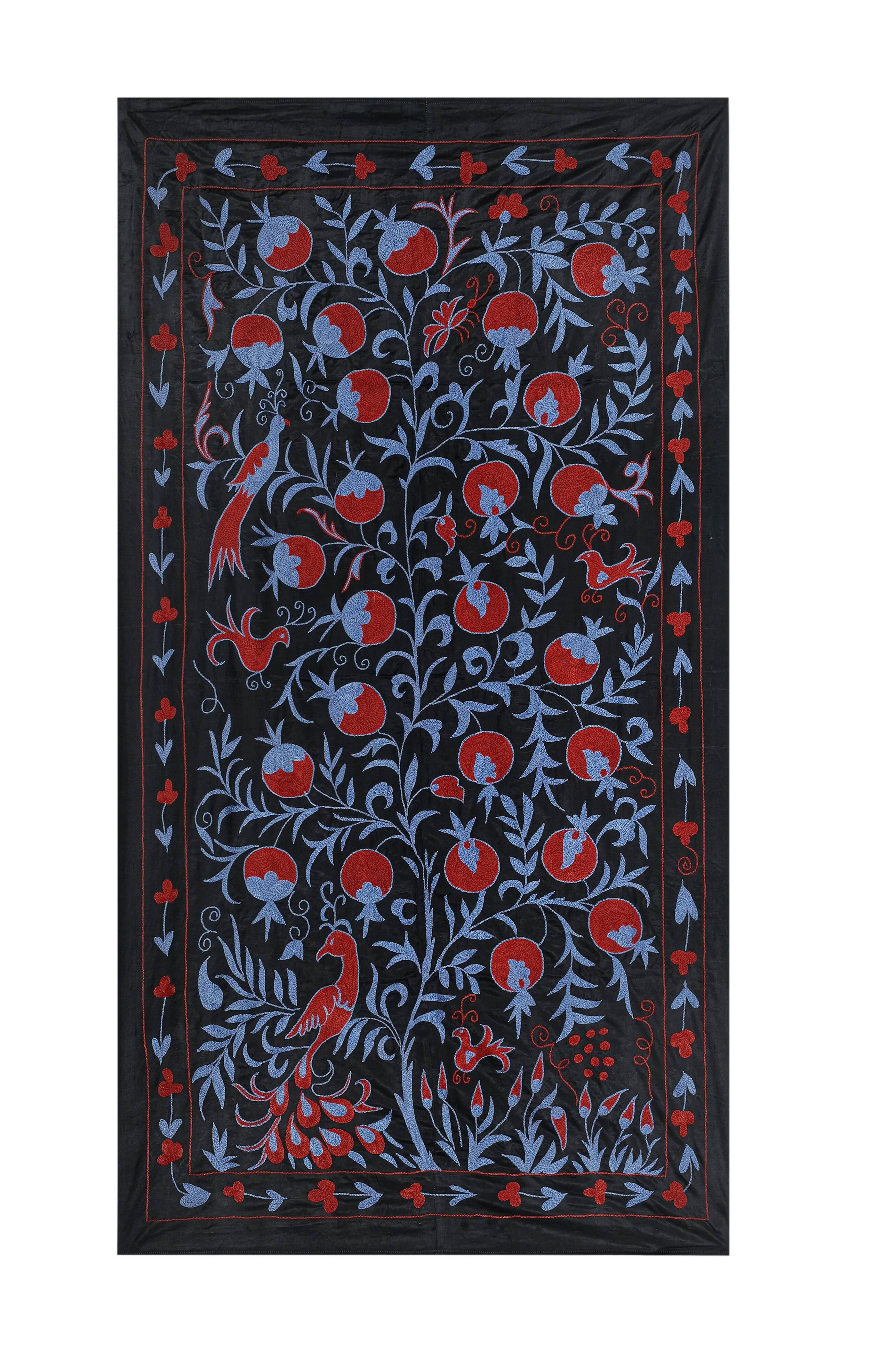 Hand knotted rug, vintage Turkish rug 103x187 cm