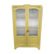 Antique yellow display cabinet