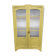 Antique yellow display cabinet