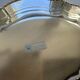 Vintage metal platter "silver on copper"