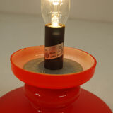 All glass table lamp by Valasske Mezirici, 1970s