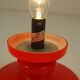 All glass table lamp by Valasske Mezirici, 1970s