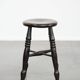English antique Windsor stool from the 18th century with character