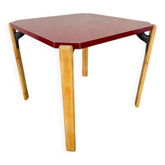 Bruno Rey table in red formica for Dietiker, 1970s