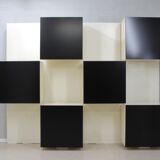 Backlit Bookcase Roberto Monsani for Acerbis 1970s