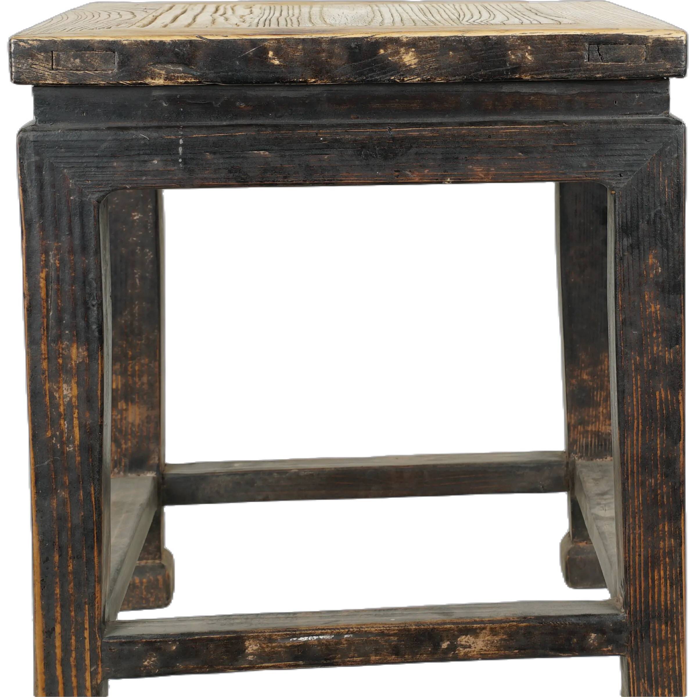 Yunfu – Pair of Chinese elm side tables