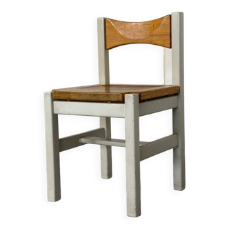 Vintage Scandinavian Pine Dining Side Chair by Ilmari Tapiovaara, 1960s