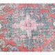 Vintage Turkish Hand-Knotted Geometric Runner Rug 123x209
