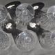 6 flutes à champagne en cristal de Baccarat modèle Cassino estampillées