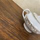 ADP France white and gold porcelain sugar bowl