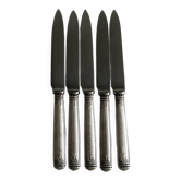 5 antique Christofle silver-plated knives