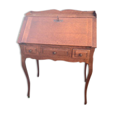 Secretary in varnished wood and curved feet