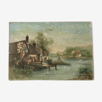 Tableau bord de rivière