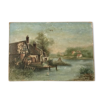 Tableau bord de rivière