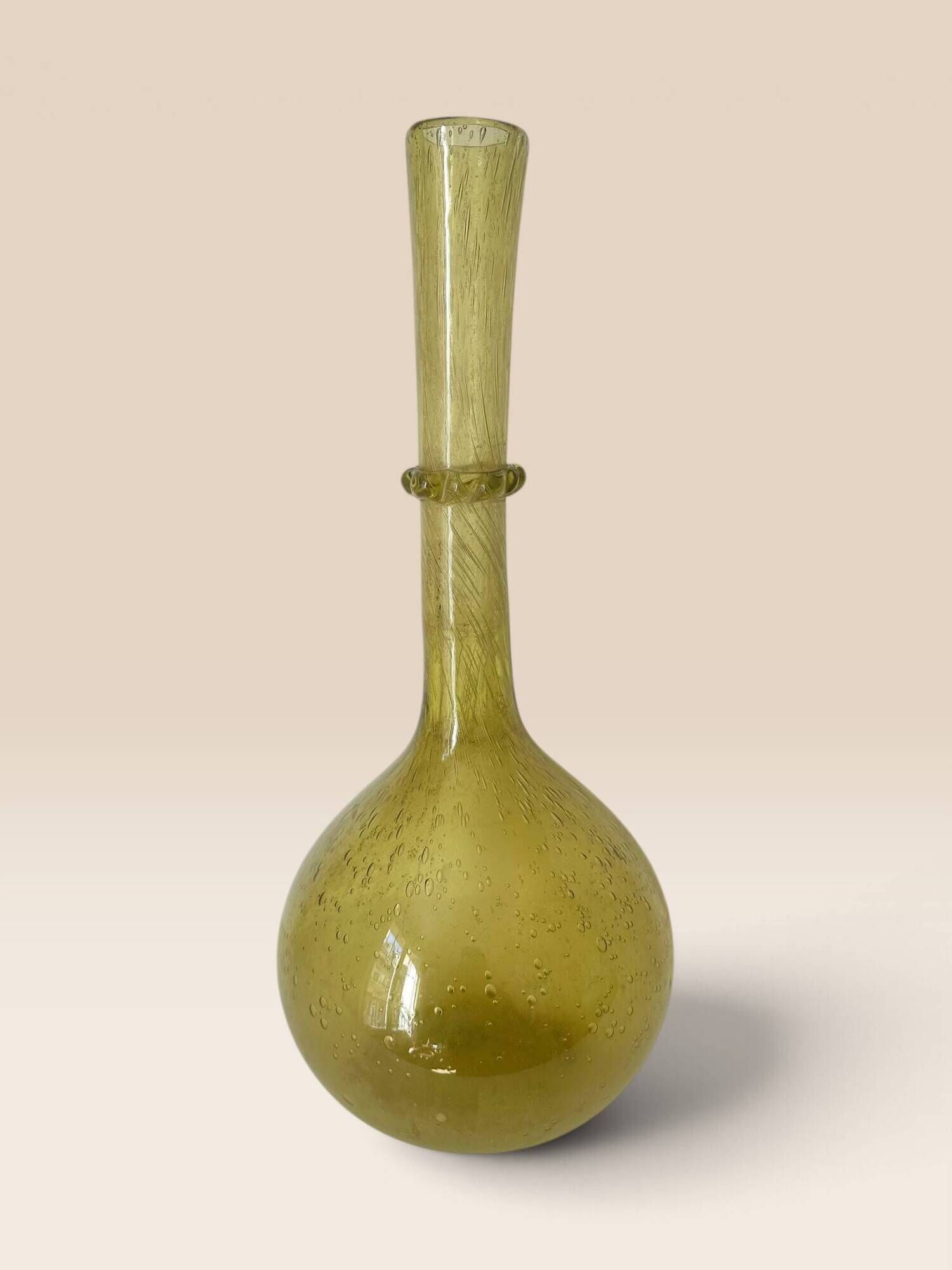 Bubble glass soliflore vase Biot