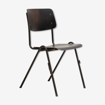 Stackable chair Galvanitas S27 ebony brown