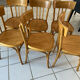 Set of 6 vintage SNCF bistro chairs from the 1960s.