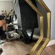 Lachmayr Brass Mirror – Geometric Wall Mirror 1970s