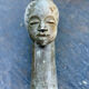 Large african sculpture in steatite stone signed lewanga – art