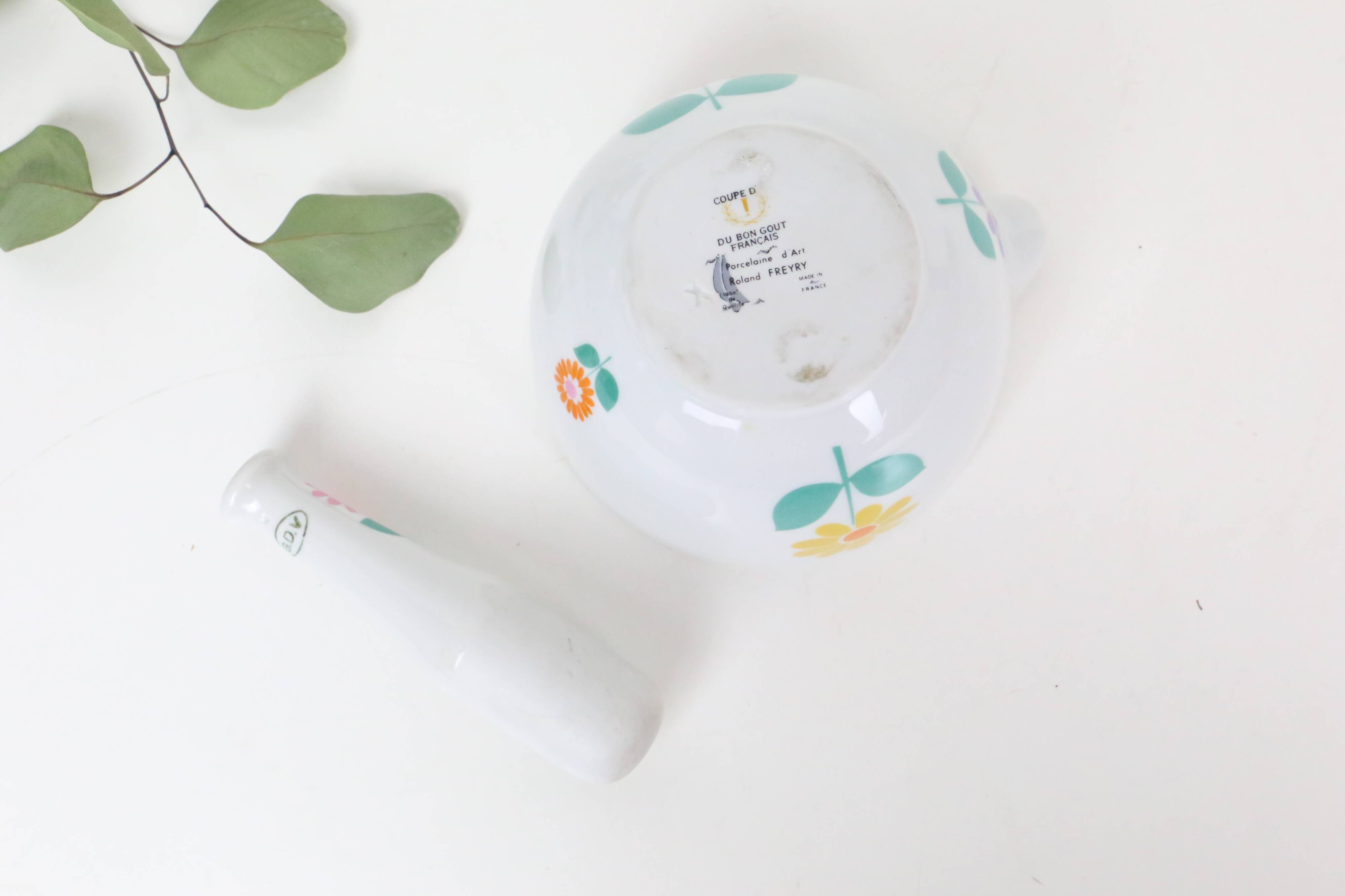 Roland Freyry porcelain mortar, 1970