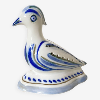 Porcelain bird, flower vase