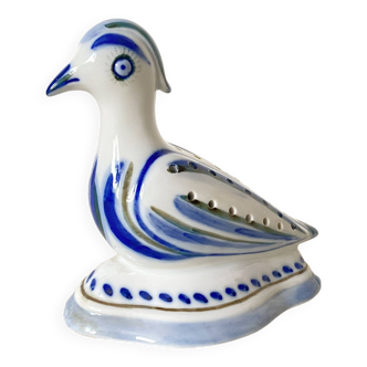 Oiseau en porcelaine, pique fleurs