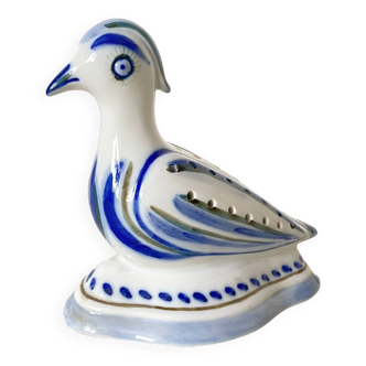Porcelain bird, flower vase