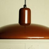 UFO chocolate lacquered metal hanging