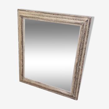 Antique mirror with Montparnasse frame channels
