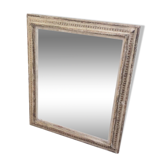 Antique mirror with Montparnasse frame channels
