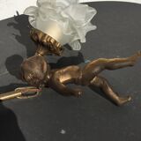 Lustre en bronze angelot