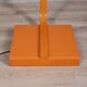 Vintage Space Age Italian Orange Metal and Acrylic Glass Floor Lamp, 1970s
