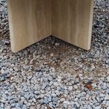 Set of 3 travertine trundle coffee tables from the 70s