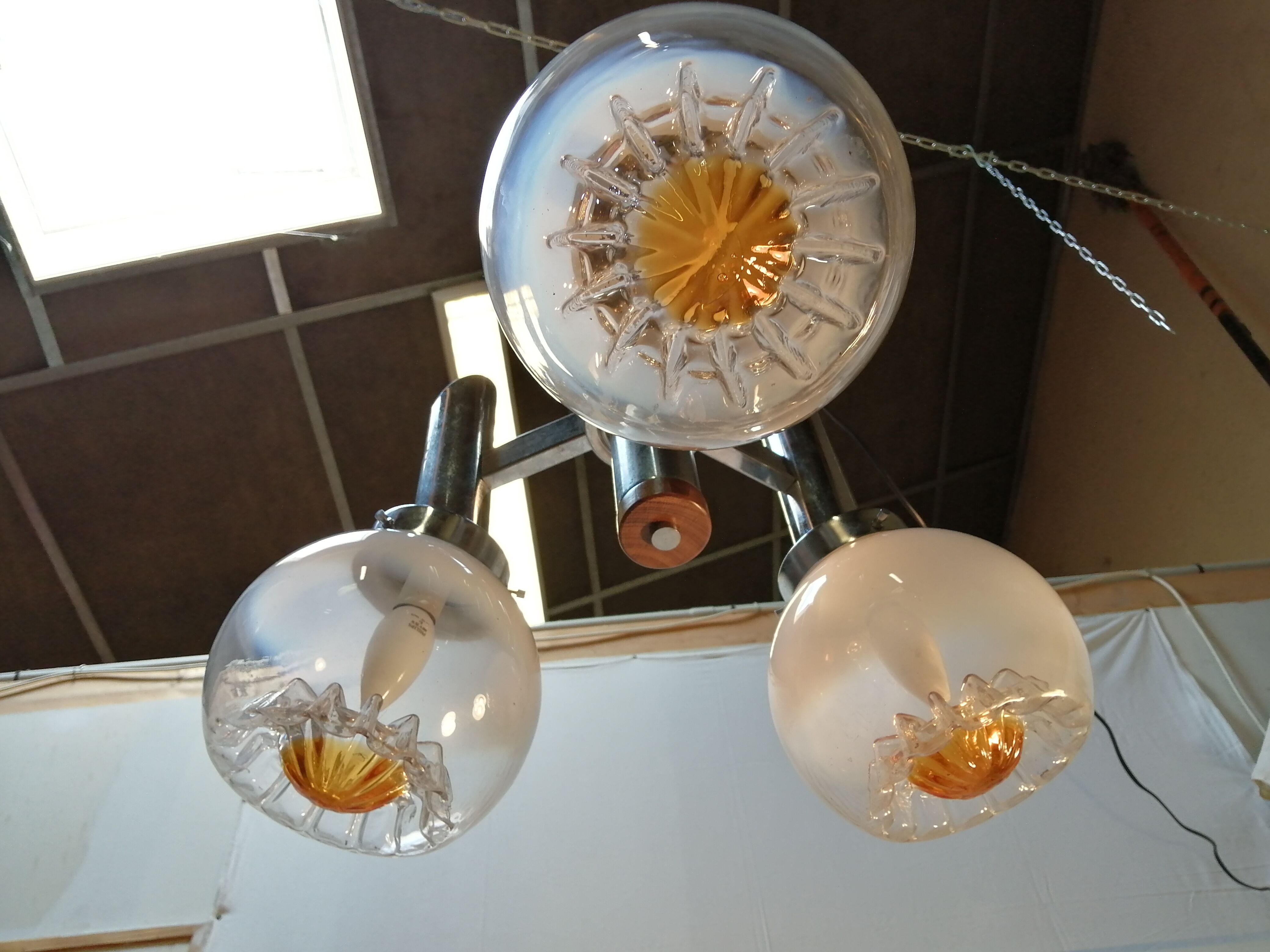 Suspension Mazzega Murano glasses - Vintage 70s