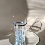 Vintage DArques Crystal Ice Bucket Diamond Tips