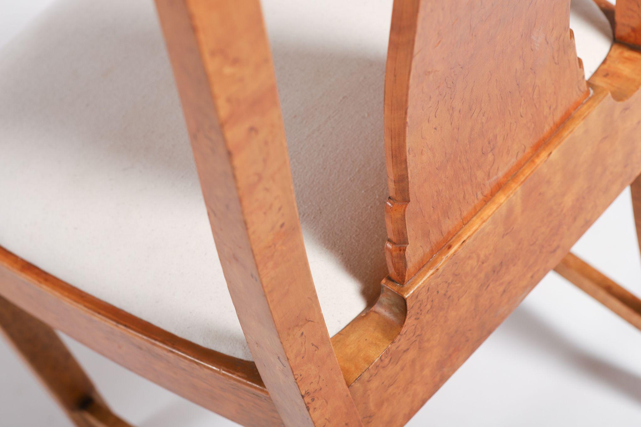 Pair of chairs in bramble wood from Nordiska Kompaniet