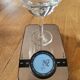 2 crystal champagne glasses