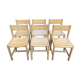 Lot of 6 pine chairs