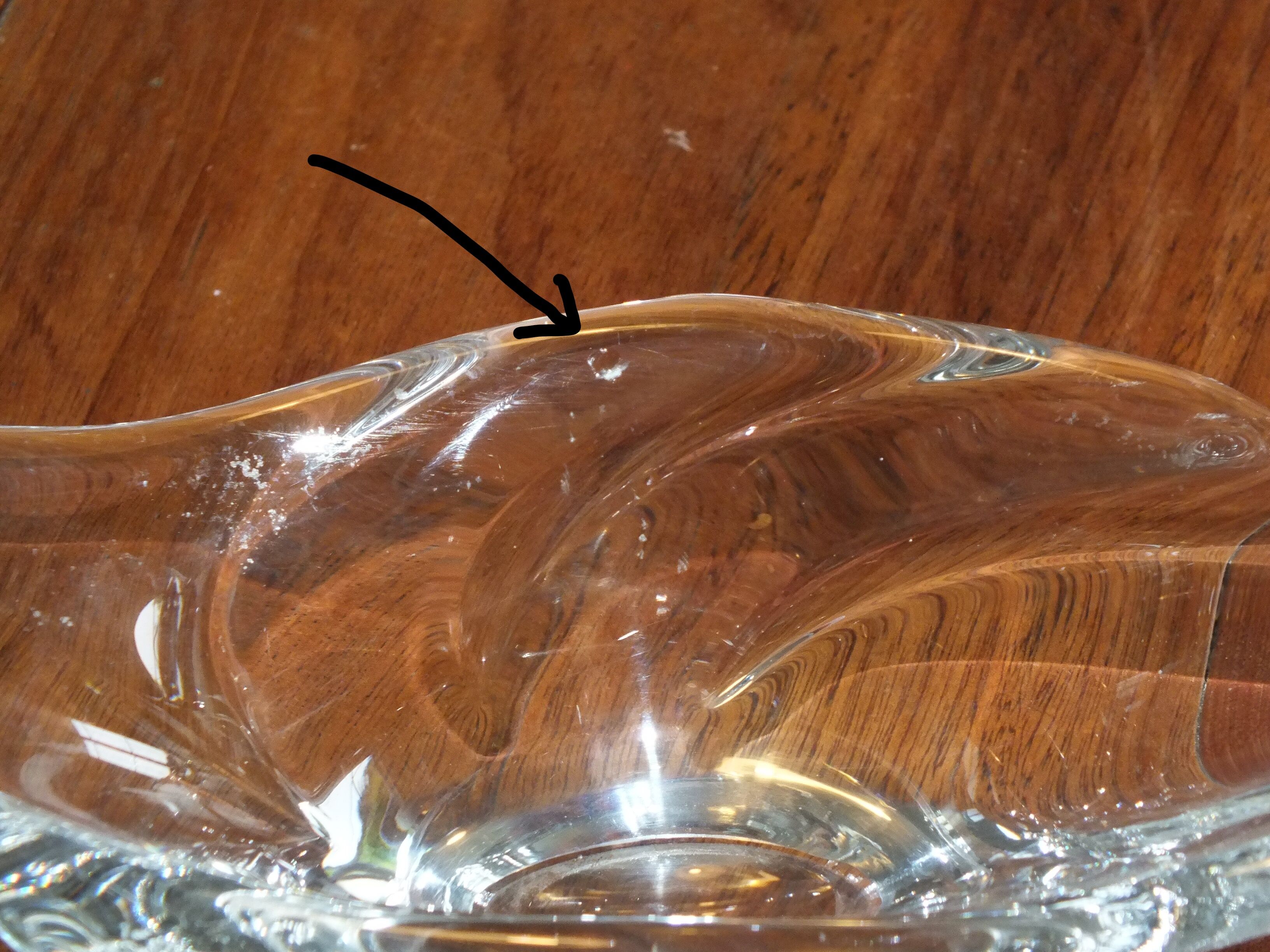 Molded crystal cut by Daum Nancy